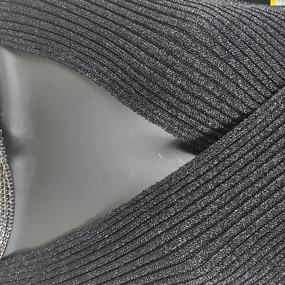 NWT, Nine West, Women's black ribbed sweater. Sz M - Picture 6 of 7